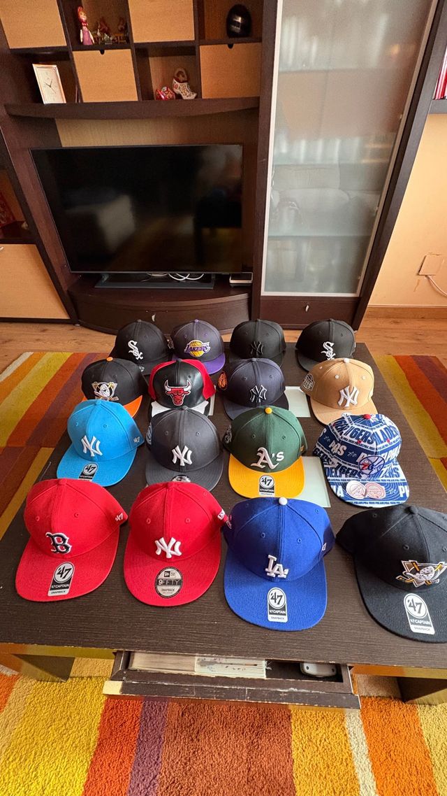Lote Gorras New Era Planas 9FIFTY, 47CAPITAN, 59FI
