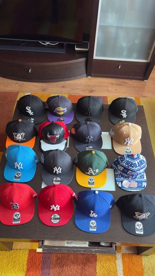 Lote Gorras New Era Planas 9FIFTY, 47CAPITAN, 59FI