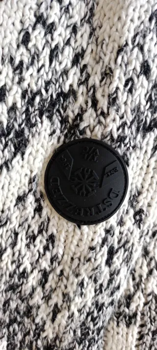 Maglione DSTREZZED Uomo Fantasia Neve Taglia XL