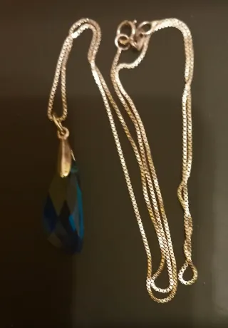 Conjunto Joyas Mujer Azul y Plata