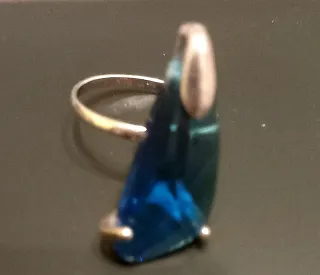 Conjunto Joyas Mujer Azul y Plata