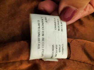 Chaquetón Piel 3/4 Peletería Serrano Talla 56