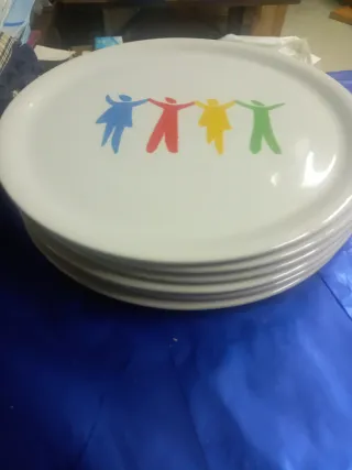 6 Piatti AMC Ceramica Decorati