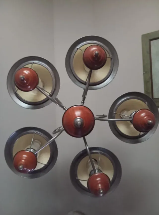 Lámpara de techo 5 brazos