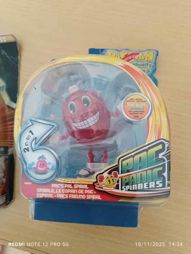 Lote 2 Juguetes Monsuno y Pac-Man Spinners