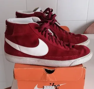 Nike Bordeaux Camoscio Tg 46