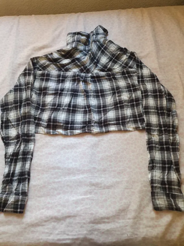 Camisa corta a cuadros