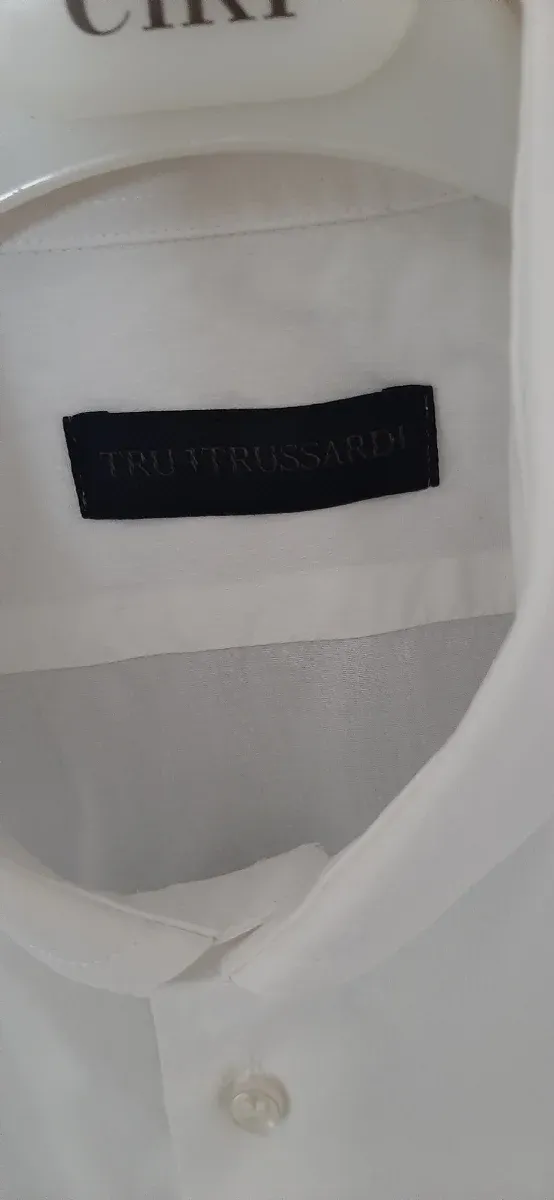 Camicia bianca uomo cotone taglia 41/16