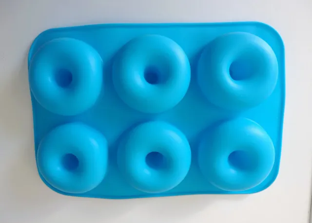 Molde Silicona Rosquillas Donut 6 Cavidades