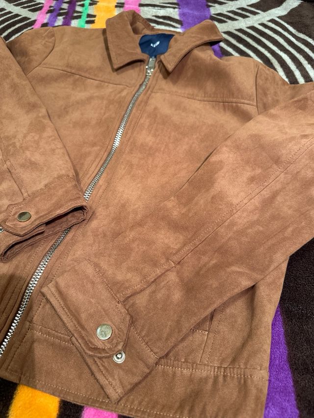 Chaqueta marrón Kiabi efecto ante