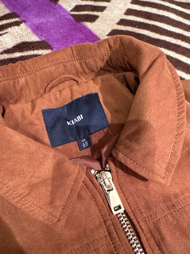 Chaqueta marrón Kiabi efecto ante