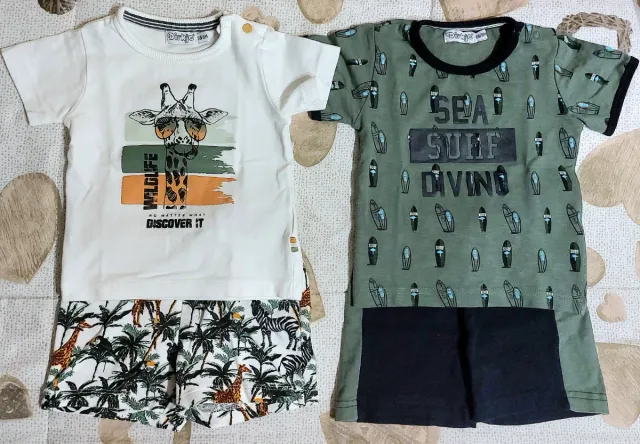 Set di due completini estivi "Dirkje" (6 Mesi)