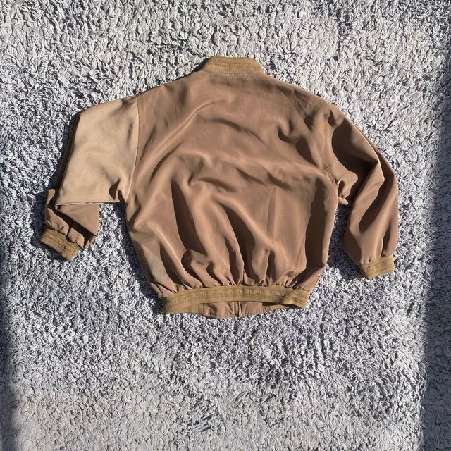 Chaqueta Bomber Vintage AIERDA Marrón