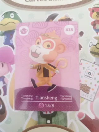 Carta Amiibo Animal Crossing 435 Tiansheng