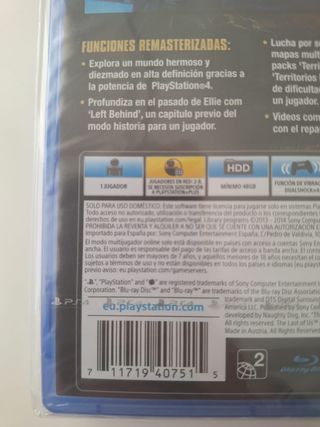 The Last of Us Remastered PS4 sigillato