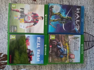 Xbox One S 1TB Blanca + complementos de las fotos