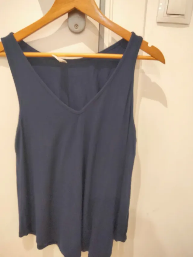 Camiseta tirantes azul