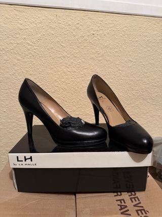 Zapatos de tacón LH by La Halle negros talla 37