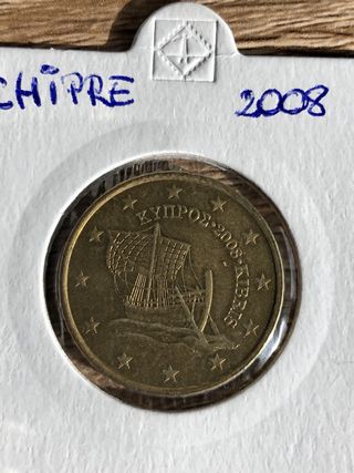Moneda 50 cts Euro Chipre 2008