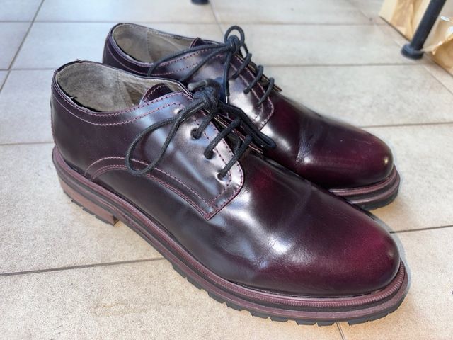 Zapatos H London de piel Marrón/Morado