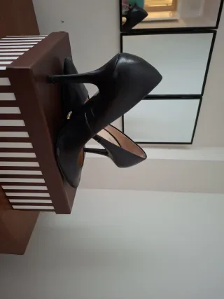 Tacones Utterque Piel Negro Salón