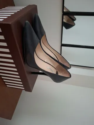 Tacones Utterque Piel Negro Salón