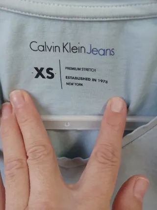 Camiseta Calvin Klein Jeans Azul Talla XS