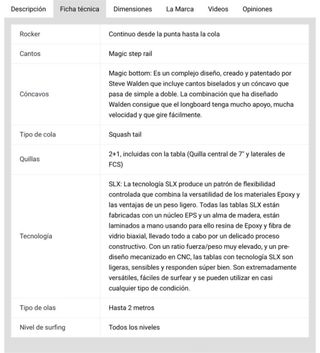 Tabla Surf Walden Mega Magic 8,0