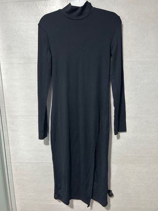 Vestido ajustado Bershka Negro Manga Larga