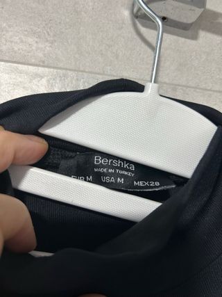 Vestido ajustado Bershka Negro Manga Larga