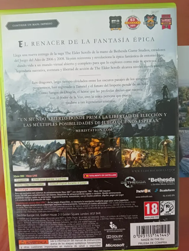 The Elder Scrolls V Skyrim Xbox 360