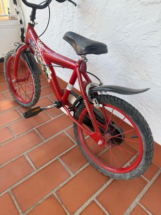Bicicleta Infantil Cars Roja