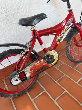 Bicicleta Infantil Cars Roja