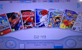 Nintendo Wii + 200 j.u.e.g.o.s