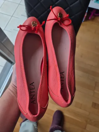 Zapatos planos color coral ANTEA T38 mujer