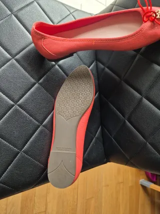 Zapatos planos color coral ANTEA T38 mujer