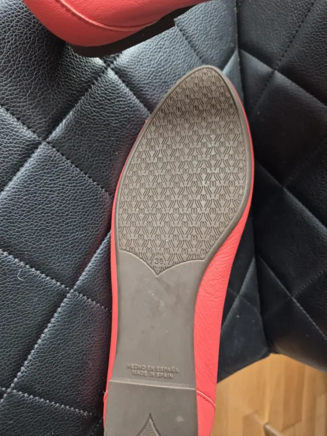 Zapatos planos color coral ANTEA T38 mujer