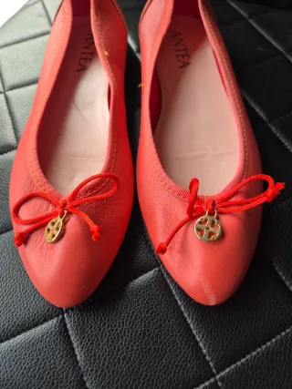 Zapatos planos color coral ANTEA T38 mujer