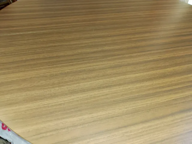 Mesa redonda madera y cristal