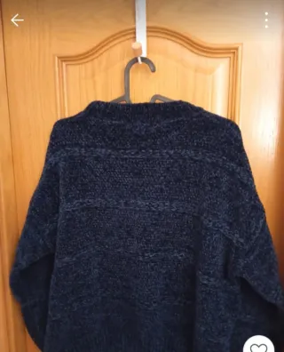 Jersey azul marino mujer