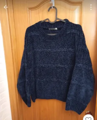 Jersey azul marino mujer