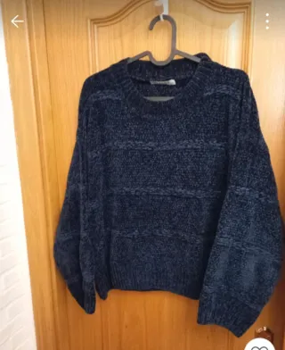 Jersey azul marino mujer