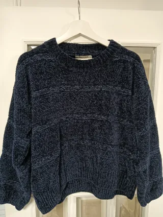 Jersey azul marino mujer