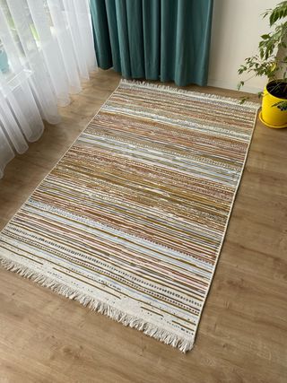 Tappeto in cotone a righe 120x180 cm