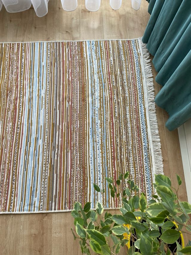 Tappeto in cotone a righe 120x180 cm