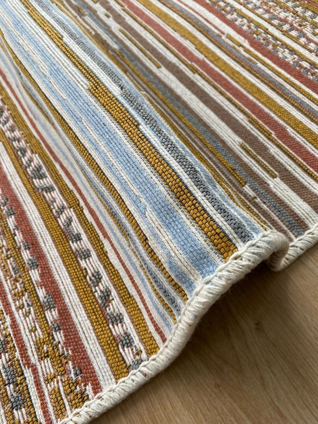 Tappeto in cotone a righe 120x180 cm