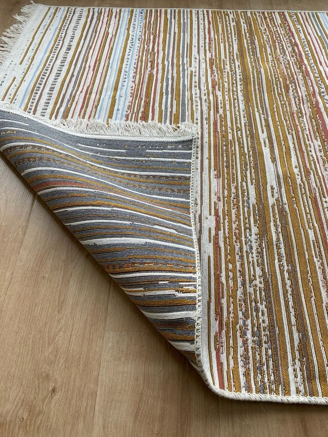 Tappeto in cotone a righe 120x180 cm