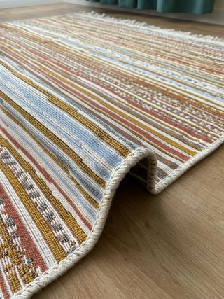 Tappeto in cotone a righe 120x180 cm