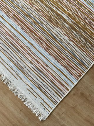 Tappeto in cotone a righe 120x180 cm