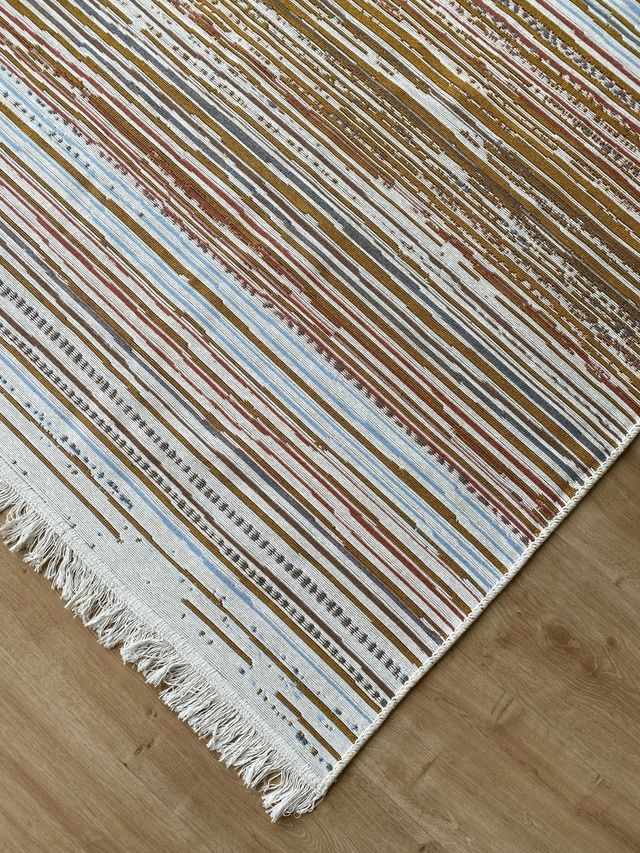 Tappeto in cotone a righe 120x180 cm